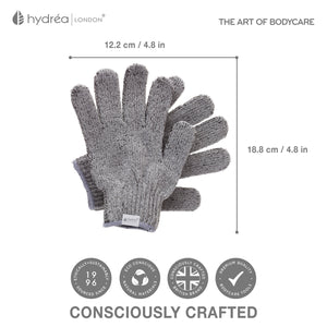 Hydréa Bambusz testradírozó kesztyű aktív szénnel