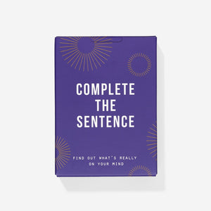 The school of life - Complete The Sentence ( ANGOL nyelvű kártya)
