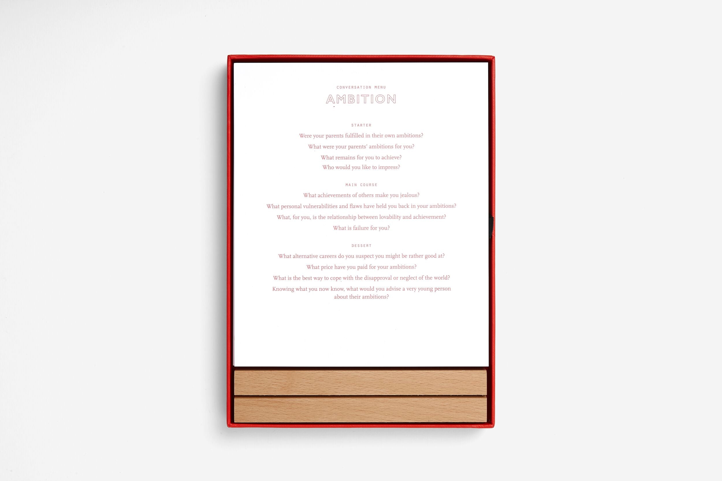 Conversation Menus angol nyelvű kártya