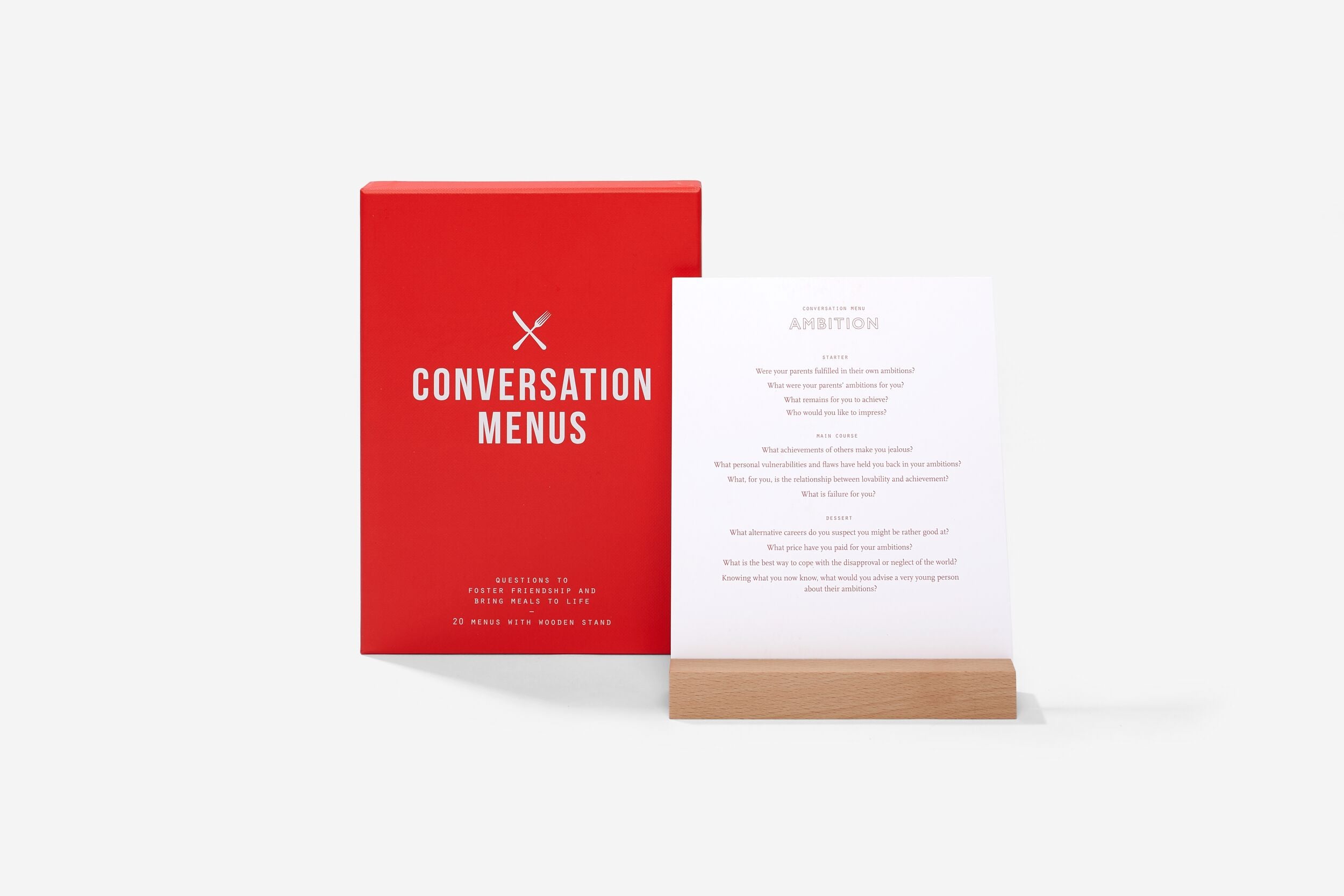 Conversation Menus angol nyelvű kártya