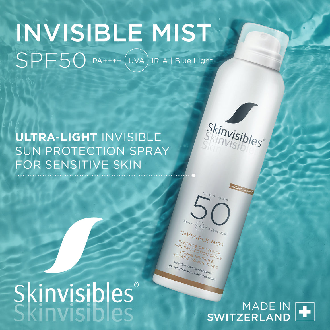 Invisible napvédő testpermet SPF50